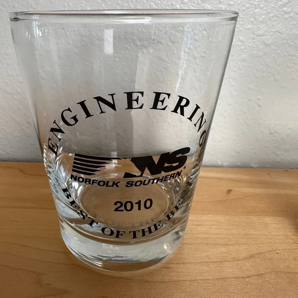 Norfolk Southern NS Engineering Best of the Best 2010 Whiskey Rocks Glass